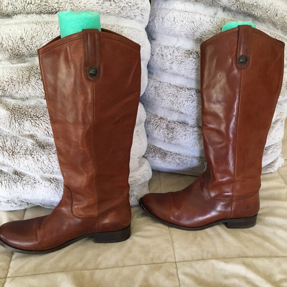EUC Frye Melissa button boots in Cognac 8 1/2 - Picture 2 of 12